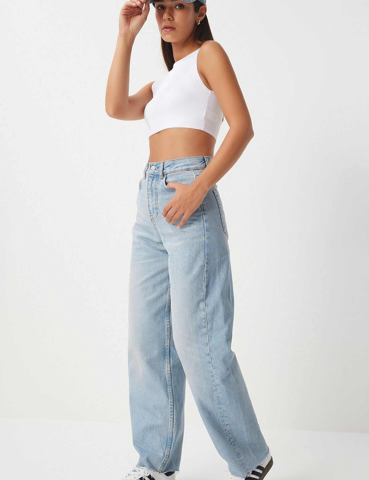  Upgrade your denim collection with our High-Waisted Wide-Leg Jeans. Featuring a flattering high waist, relaxed wide-leg fit, and light-wash denim, these jeans are perfect for any occasion. Shop now for stylish and comfortable women’s jeans.