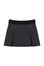 Chic Grey Pleated  Short- Versatile Women’s Fashion