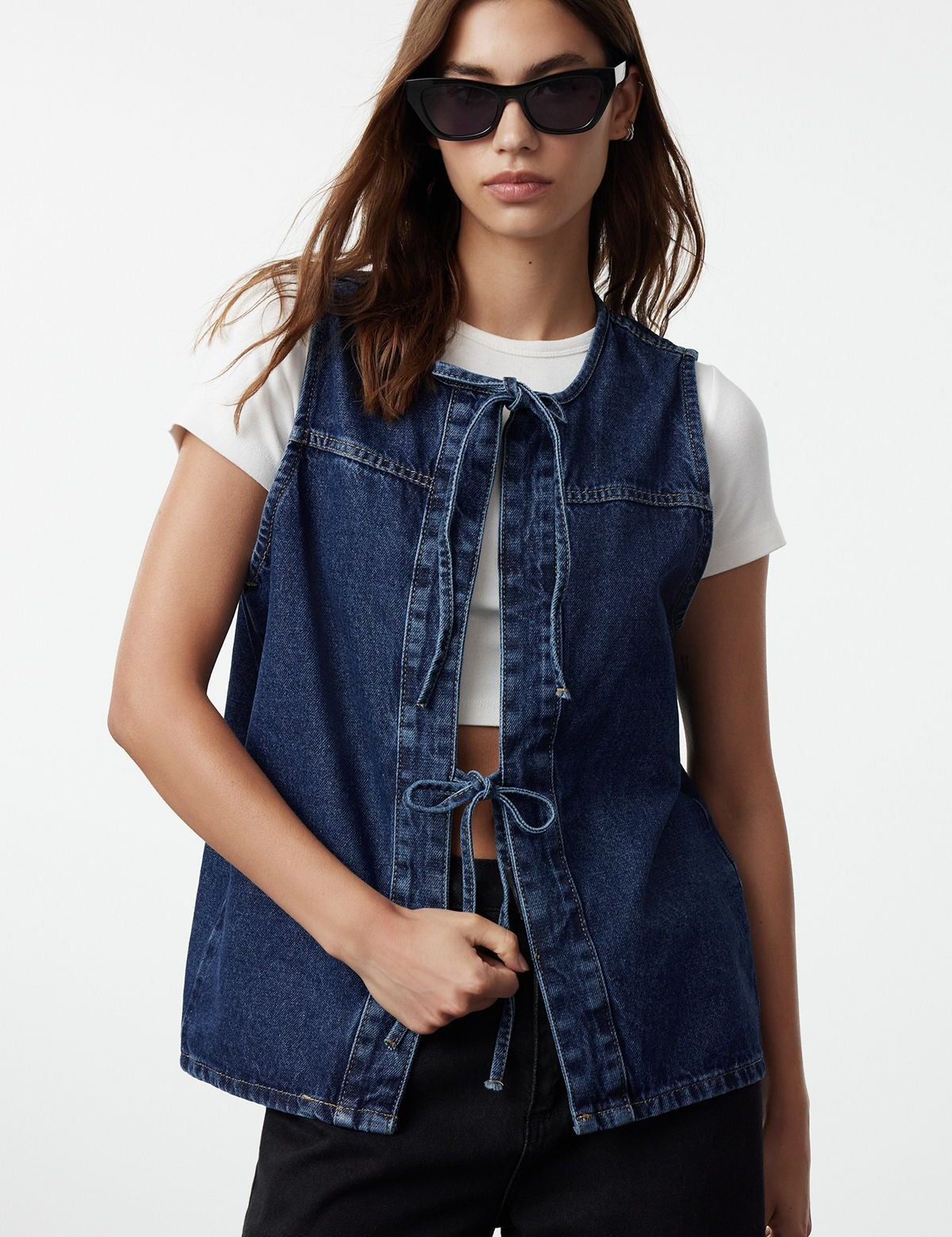 Classic Denim Vest - Versatile Layering Piece